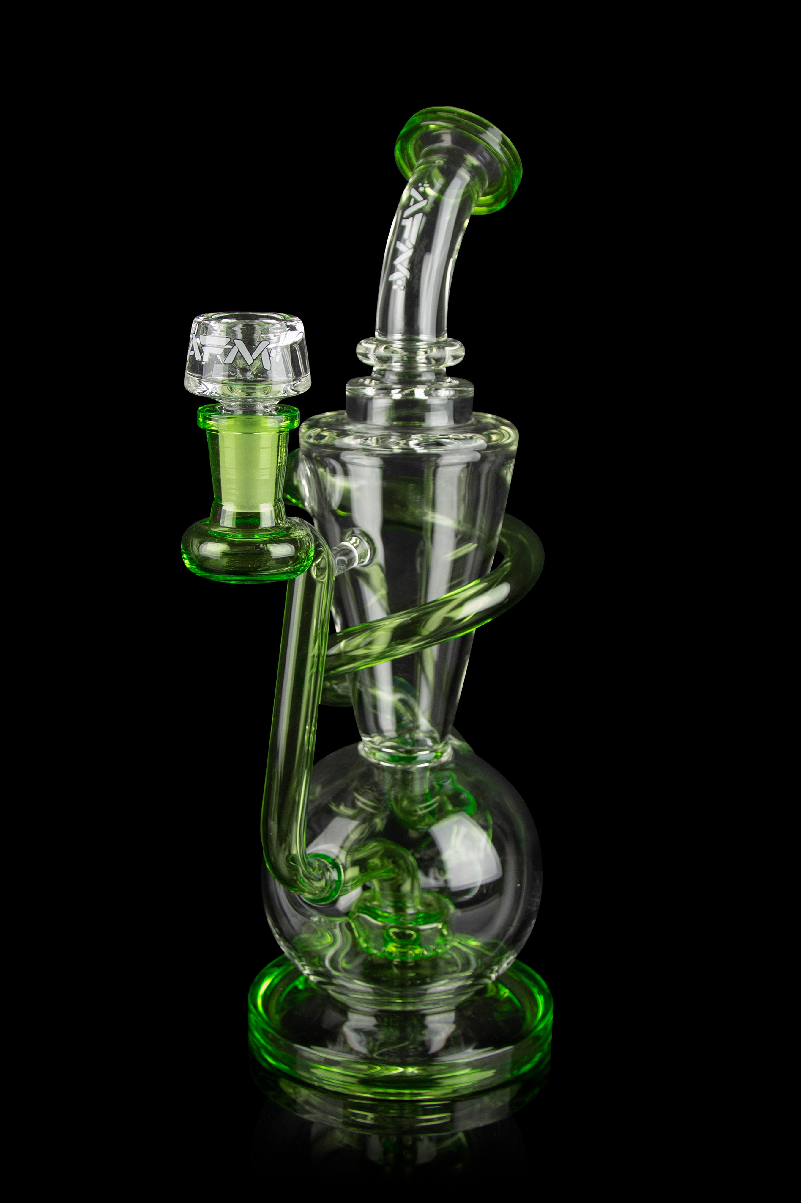 AFM Glass Swirly Wiry Recycler - Elevate Your Smoking Experience