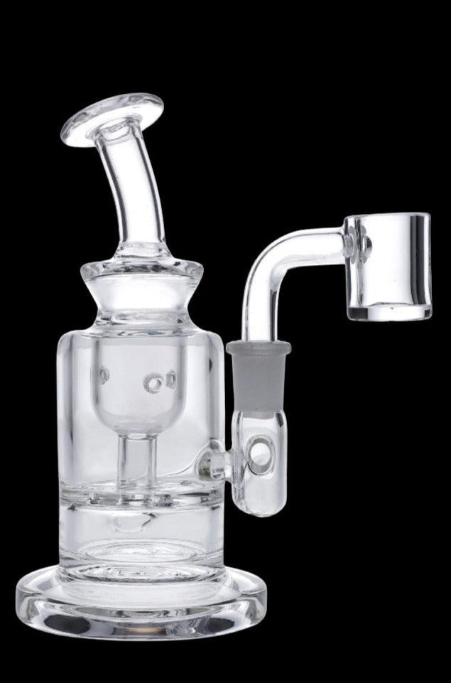 Compact Bent Neck Mini Dab Rig - Ideal for Quick Sessions