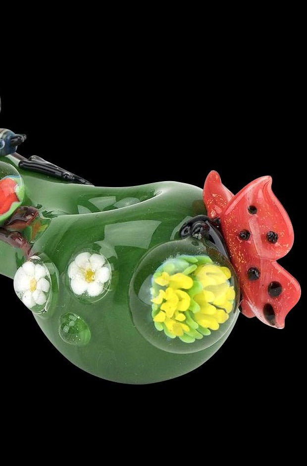Empire Glassworks Garden Critters Spoon Pipe - A Nature Lover's Dream