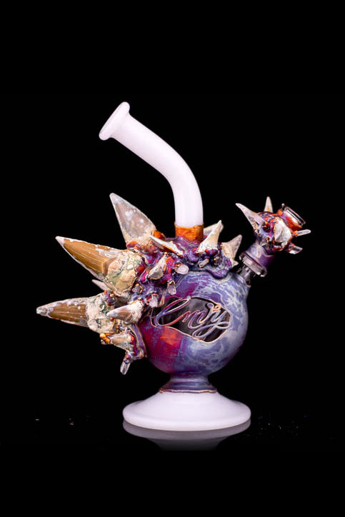 Envy Glass Cretaceous Electroformed Dab Rig - A Mesmerizing Art Piece