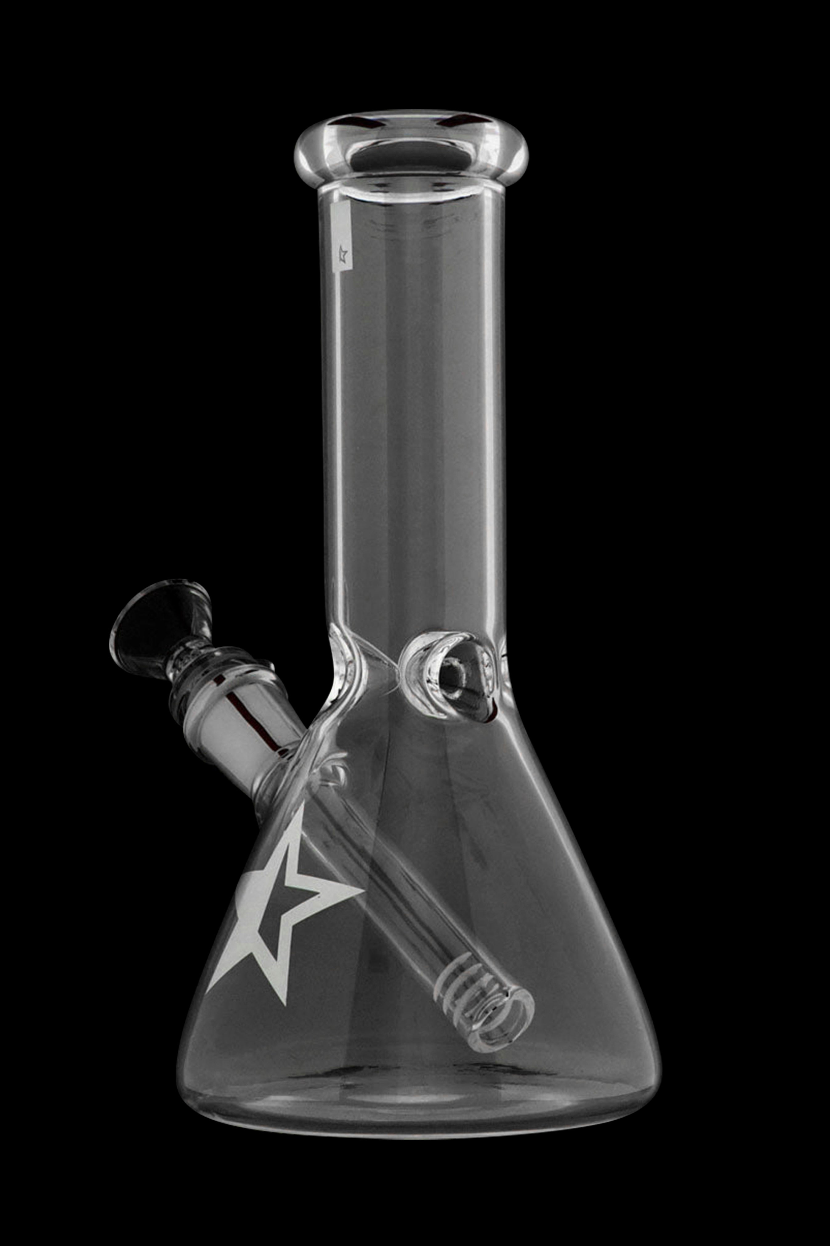 Famous Brandz Fumed Glass Beaker Water Pipe - Compact & Stylish