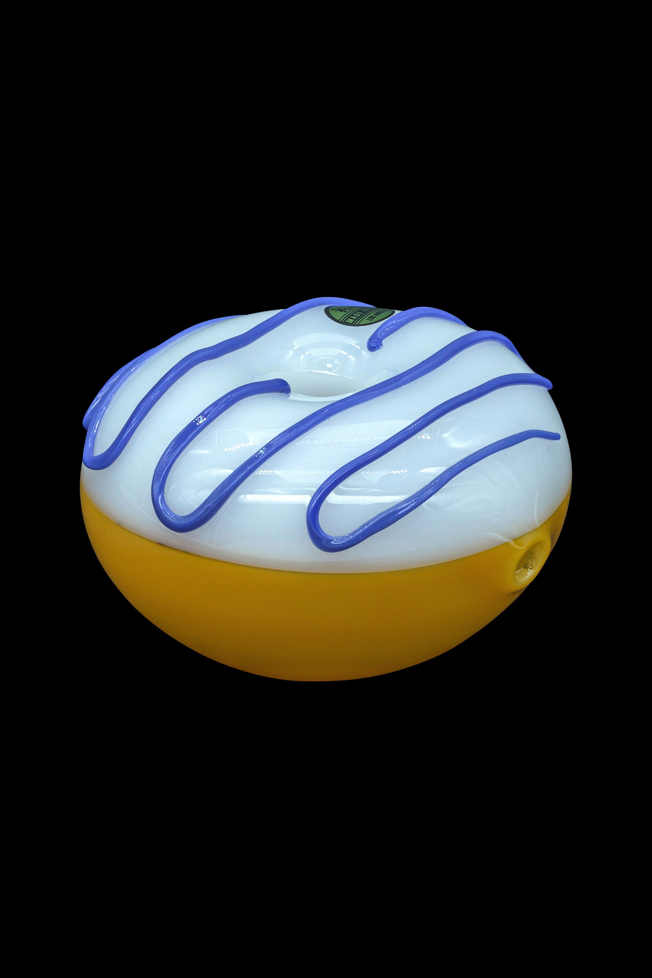 LA Pipes Frosted Donut Glass Pipe: A Handmade Smoking Delight