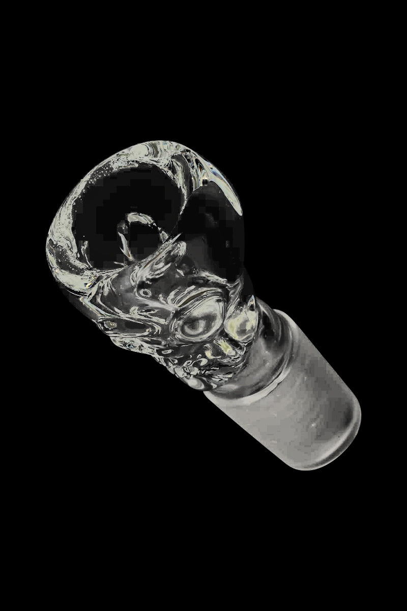 Stunning Clear Glass Skull Bowl