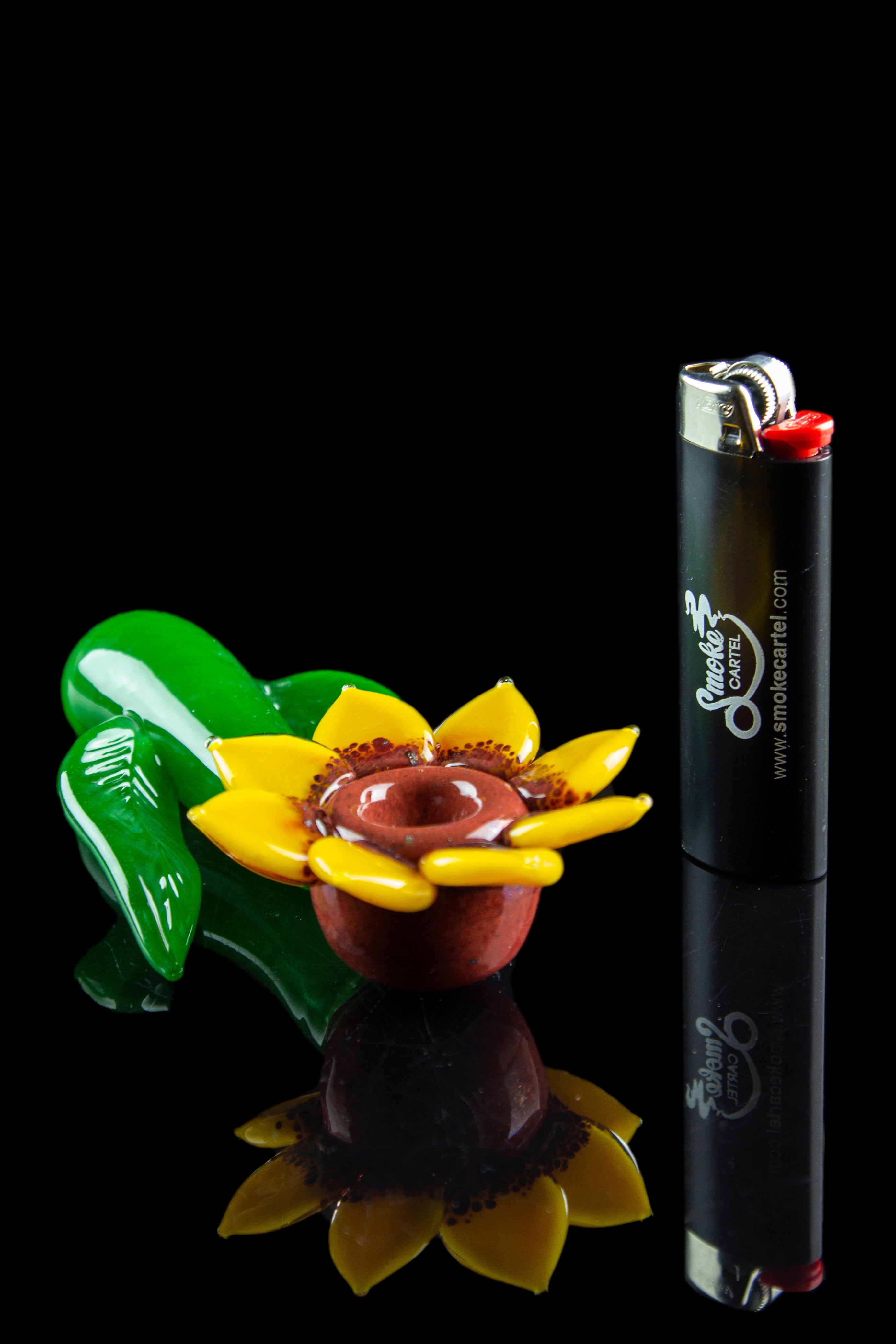 Empire Glassworks Stunning Sunflower Hand Pipe