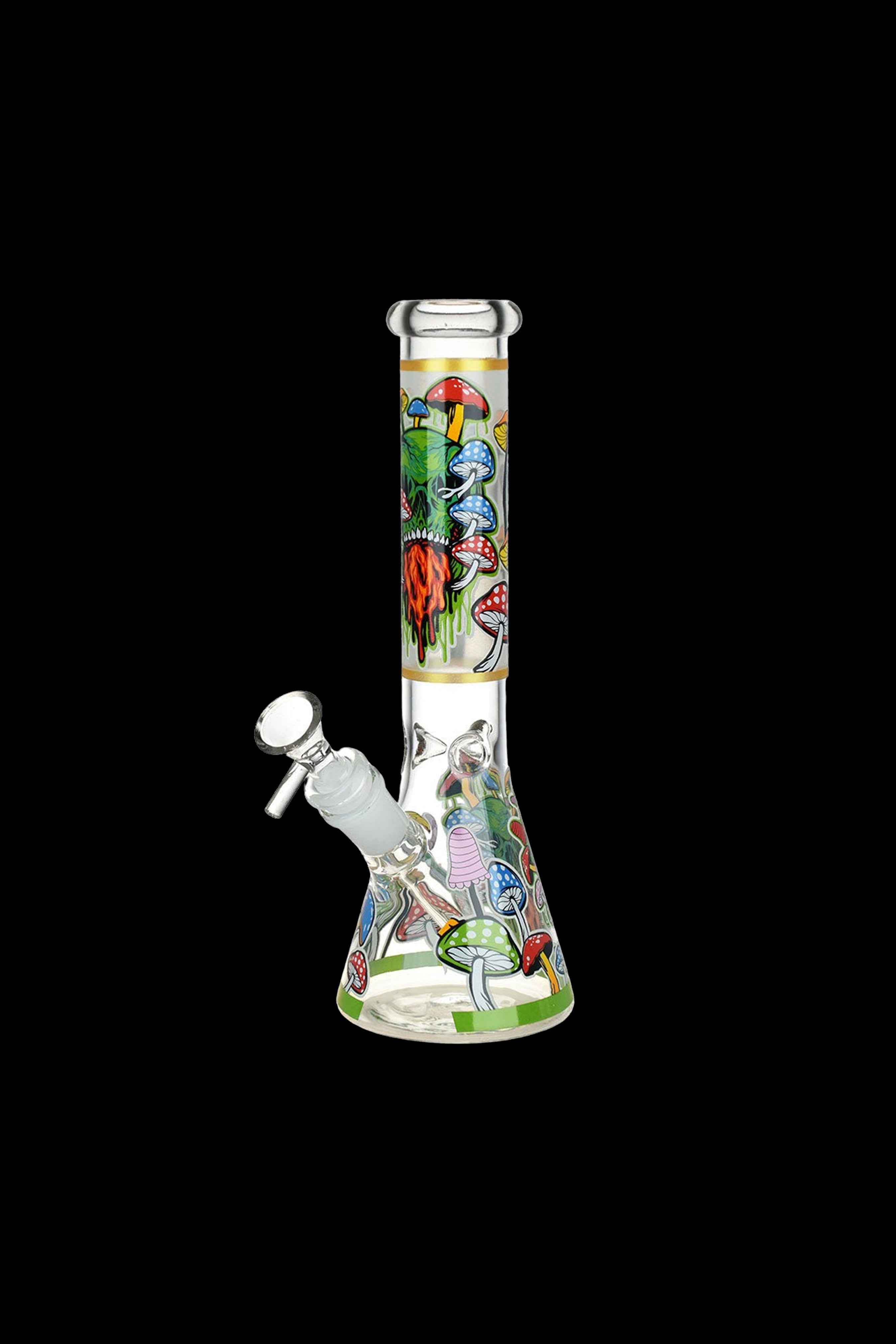 Monsters And Shrooms Glow Beaker Water Pipe - An Enchanting Smoking Experience!