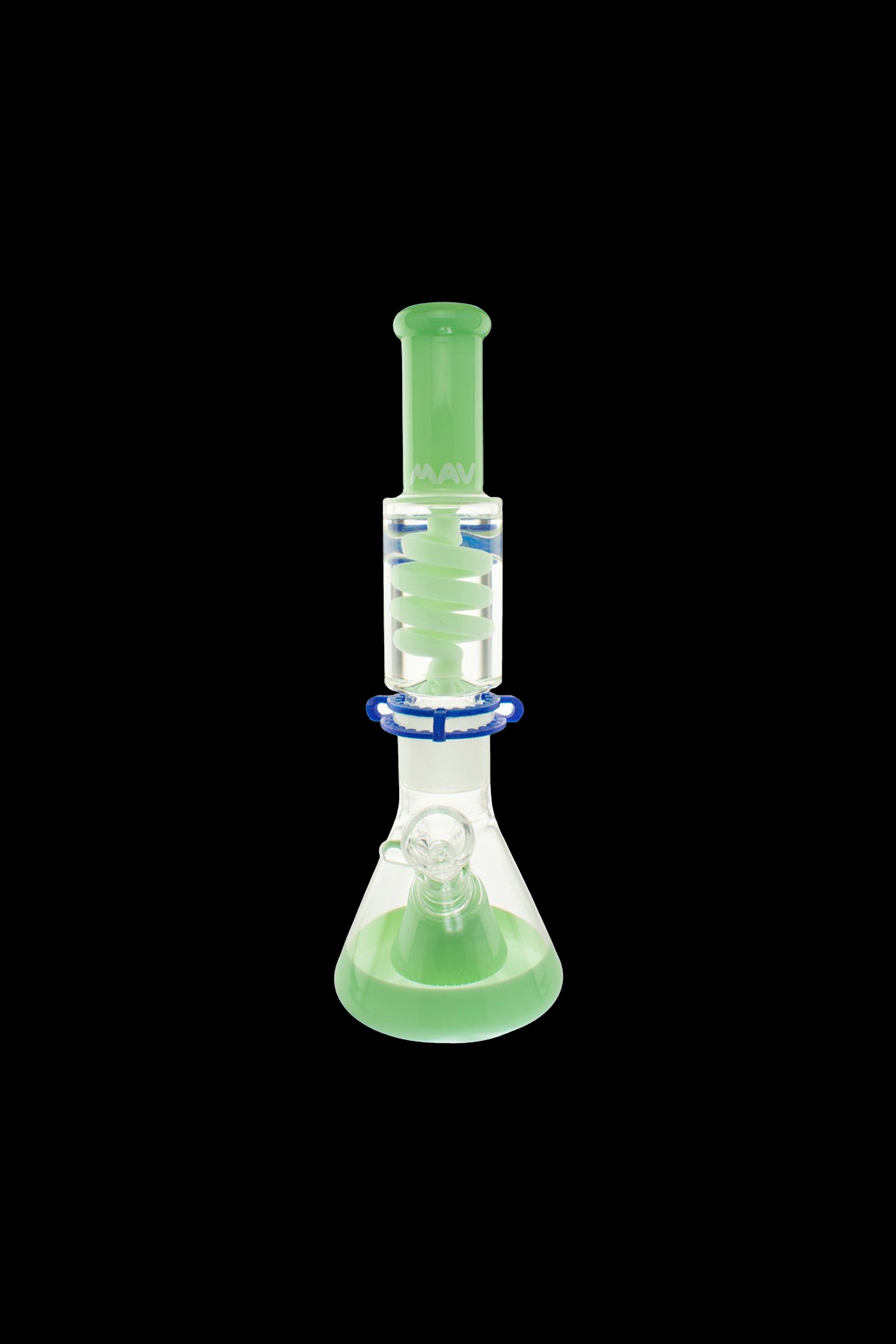 MAV Glass Slitted Pyramid Beaker Freezable Coil System - Premium Smoking Experience