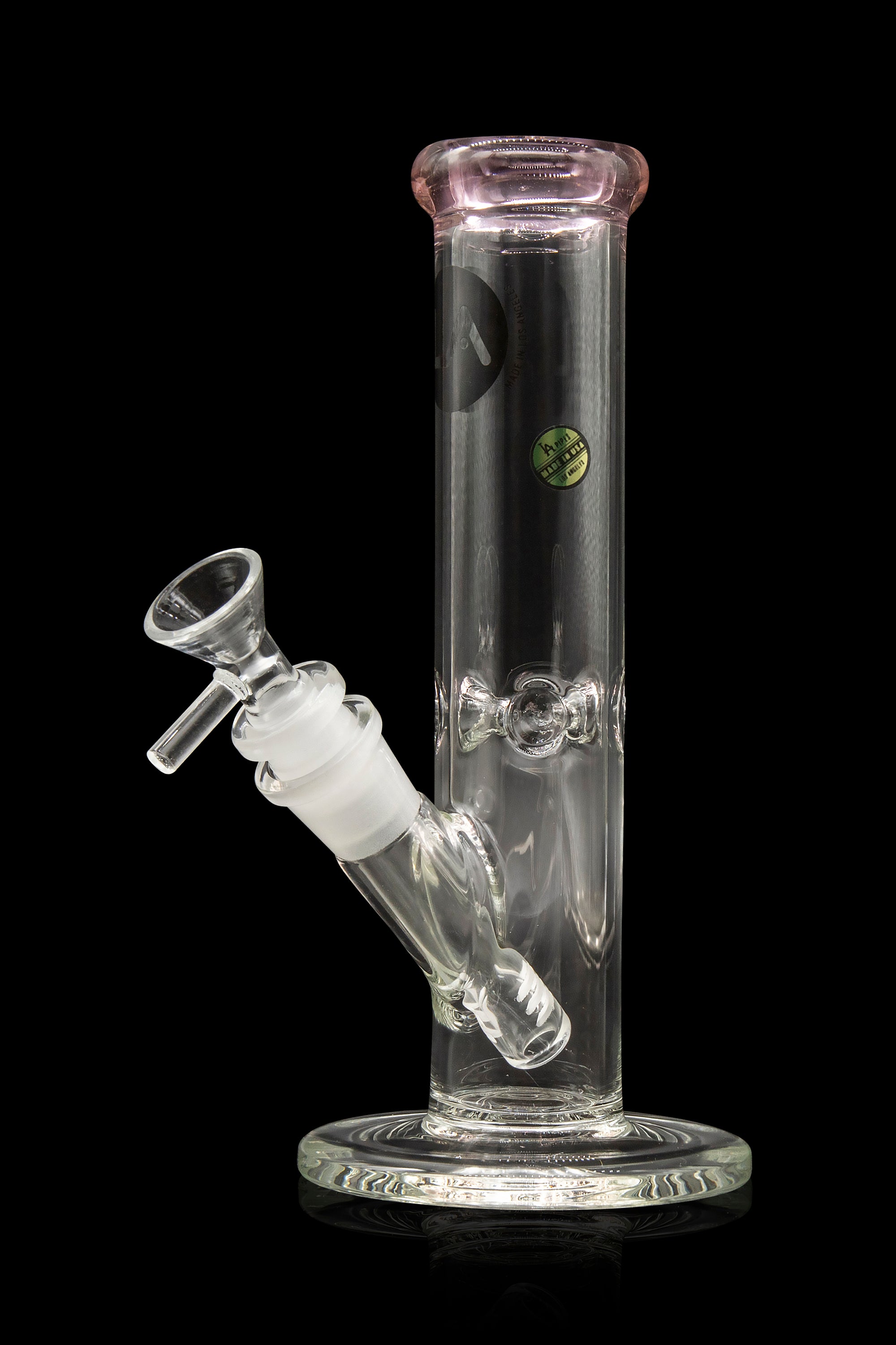 LA Pipes Borosilicate Glass Straight Tube Bong - A Timeless Classic