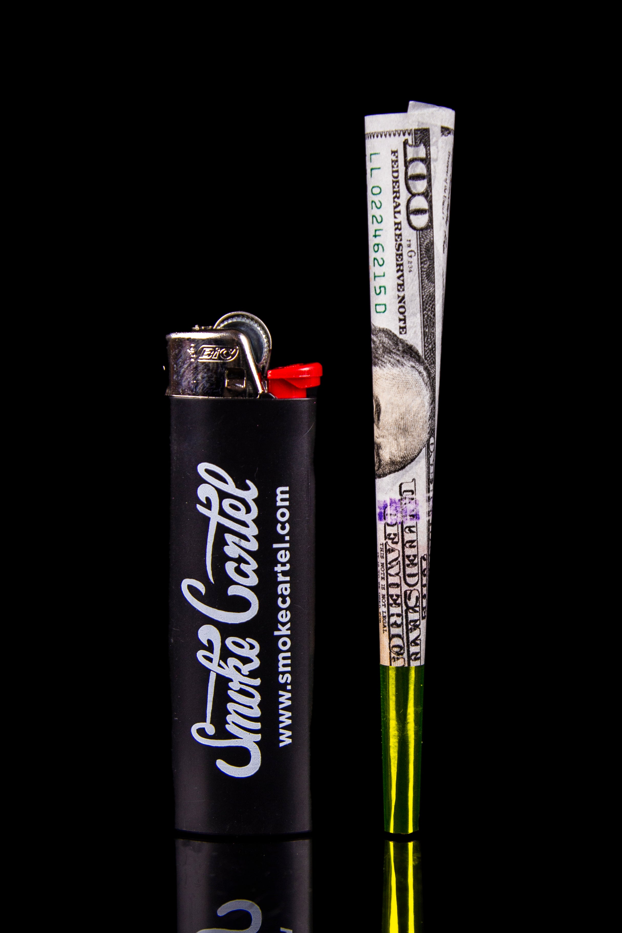 Blunt Babe Trays: Fun Hundred - Dollar Bill Pre - Rolled Cones