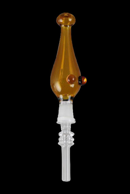 Awesome Portable Glass Dab Straw with Quartz Tip