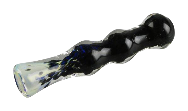 Fritted Fumed Taster Glass Chillum - The Ultimate Flavor Pipe