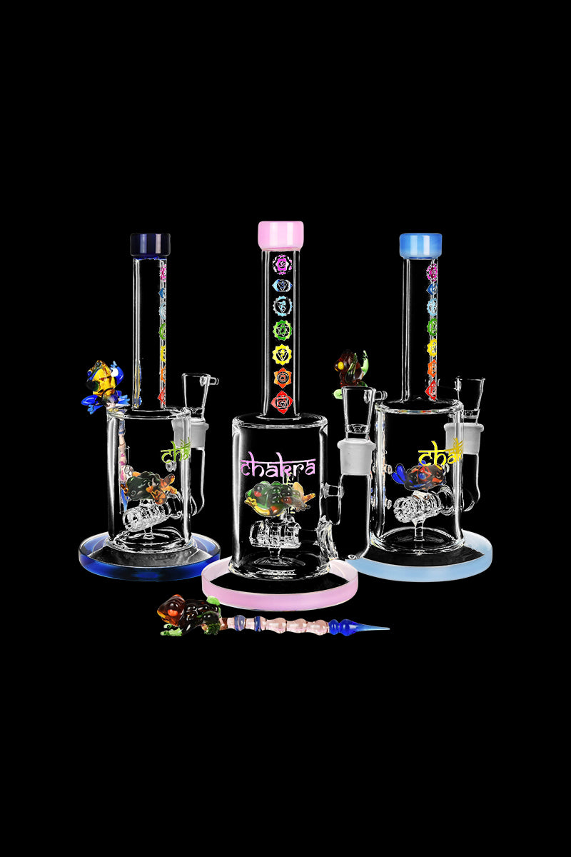 Chakra Frog Water Pipe with Stir Tool - Awaken Your Senses!
