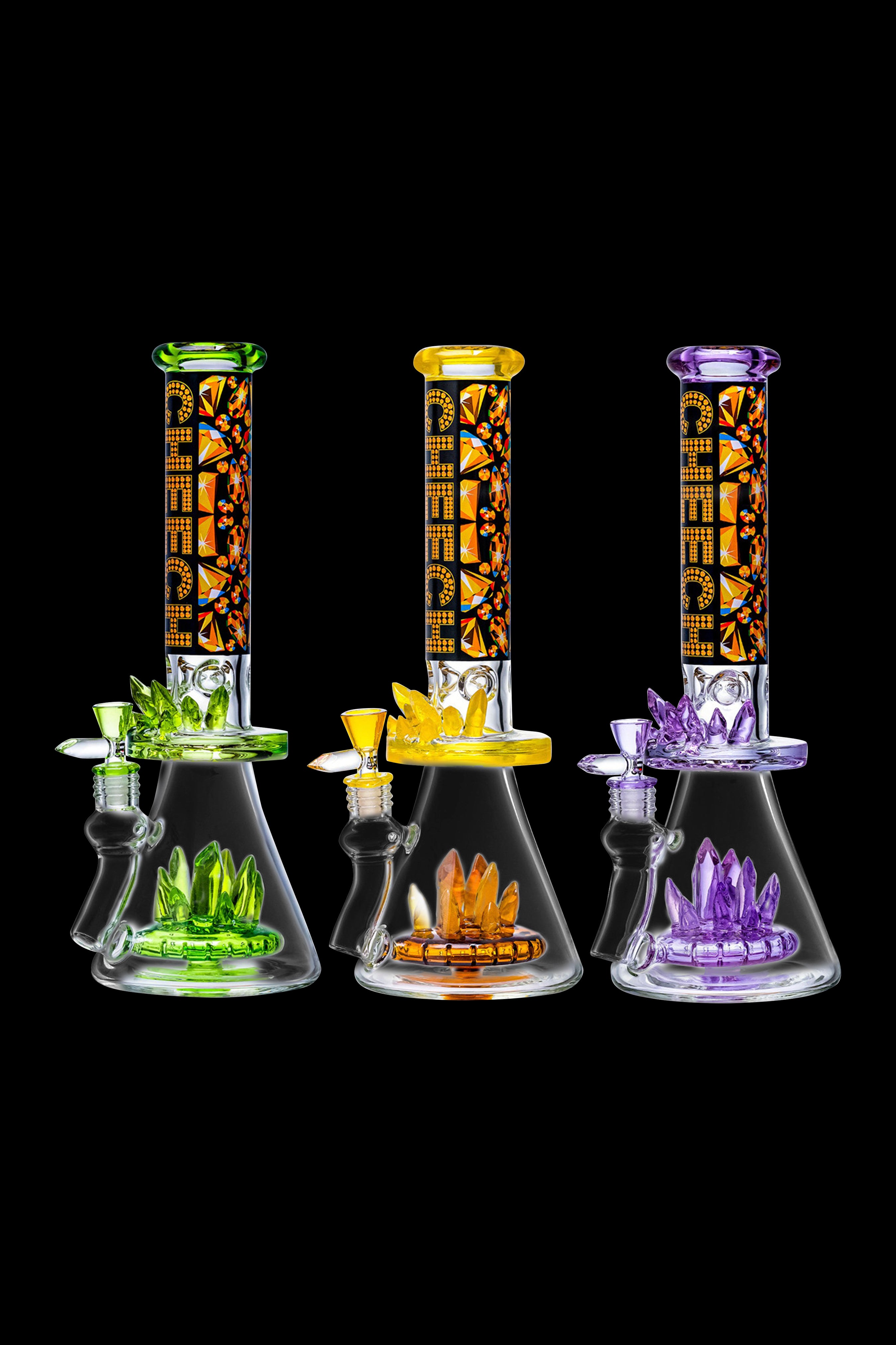 Cheech Glass 'Shining Bling Bling' Water Pipe - Elevate Your Smoke Sessions!