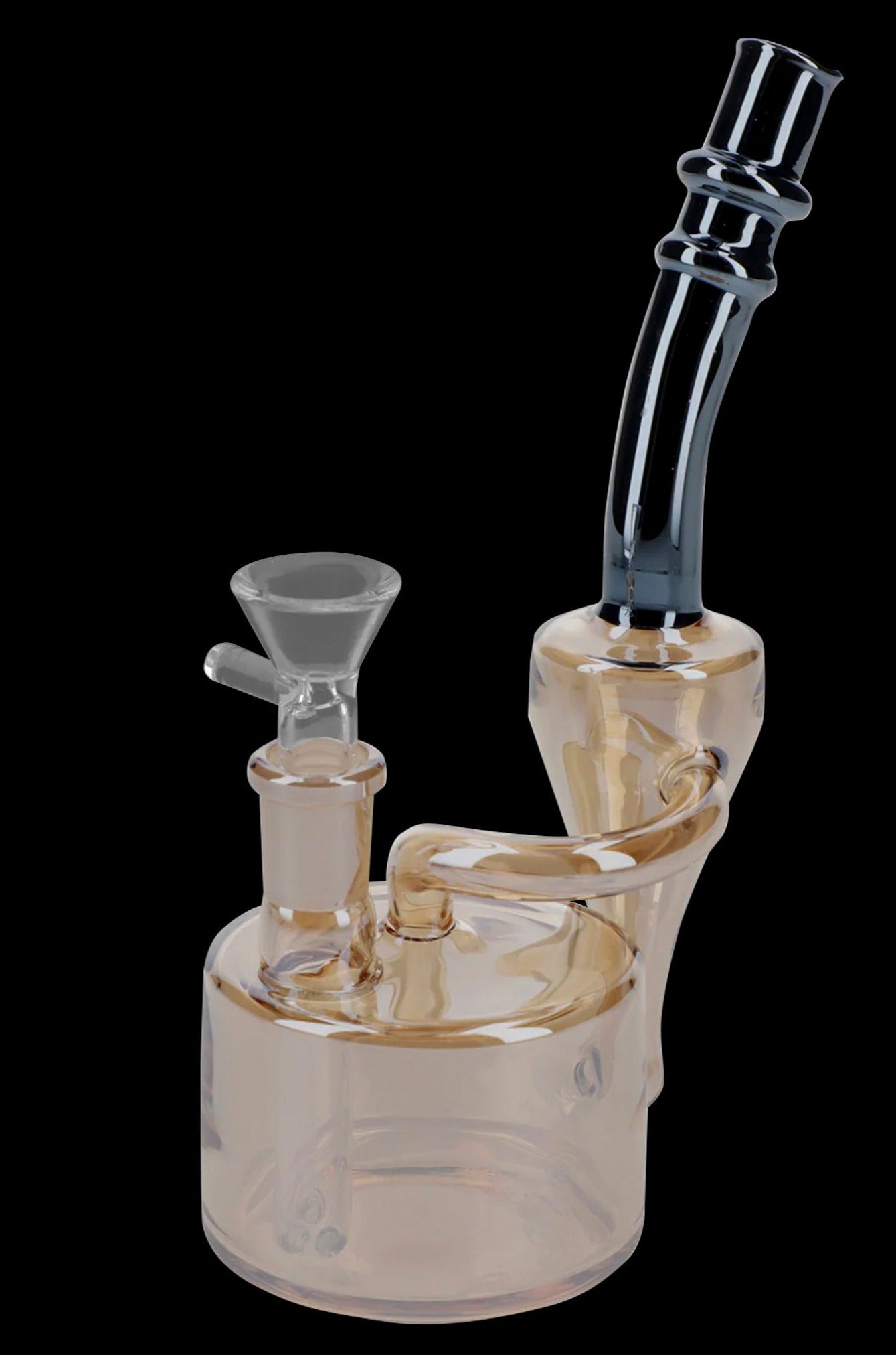 Electro-Plated Puck Recycler Bong: The Ultimate Mini Party Bong