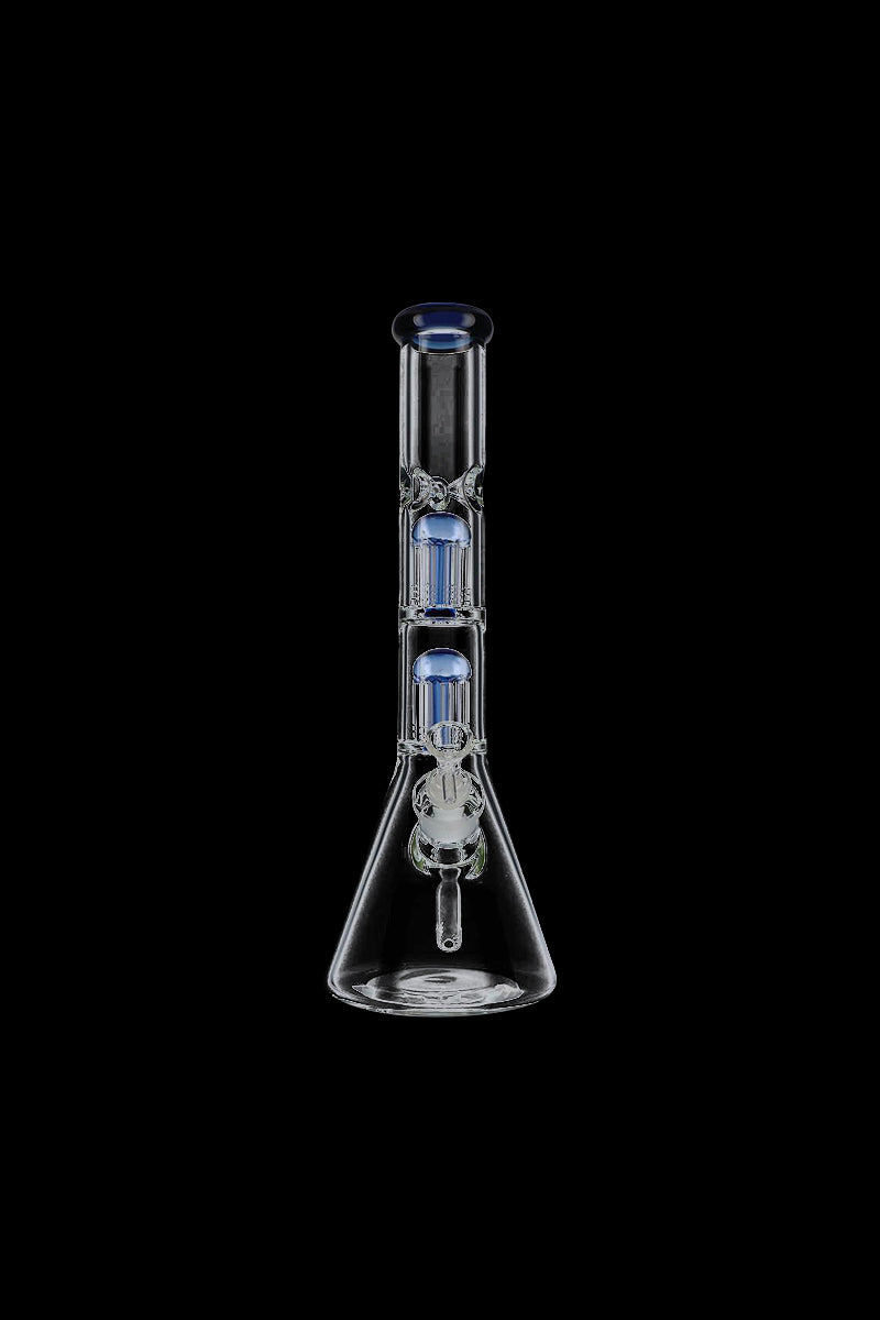 Stunning Beaker Base Glass Ice Bong with Double Tree Perc