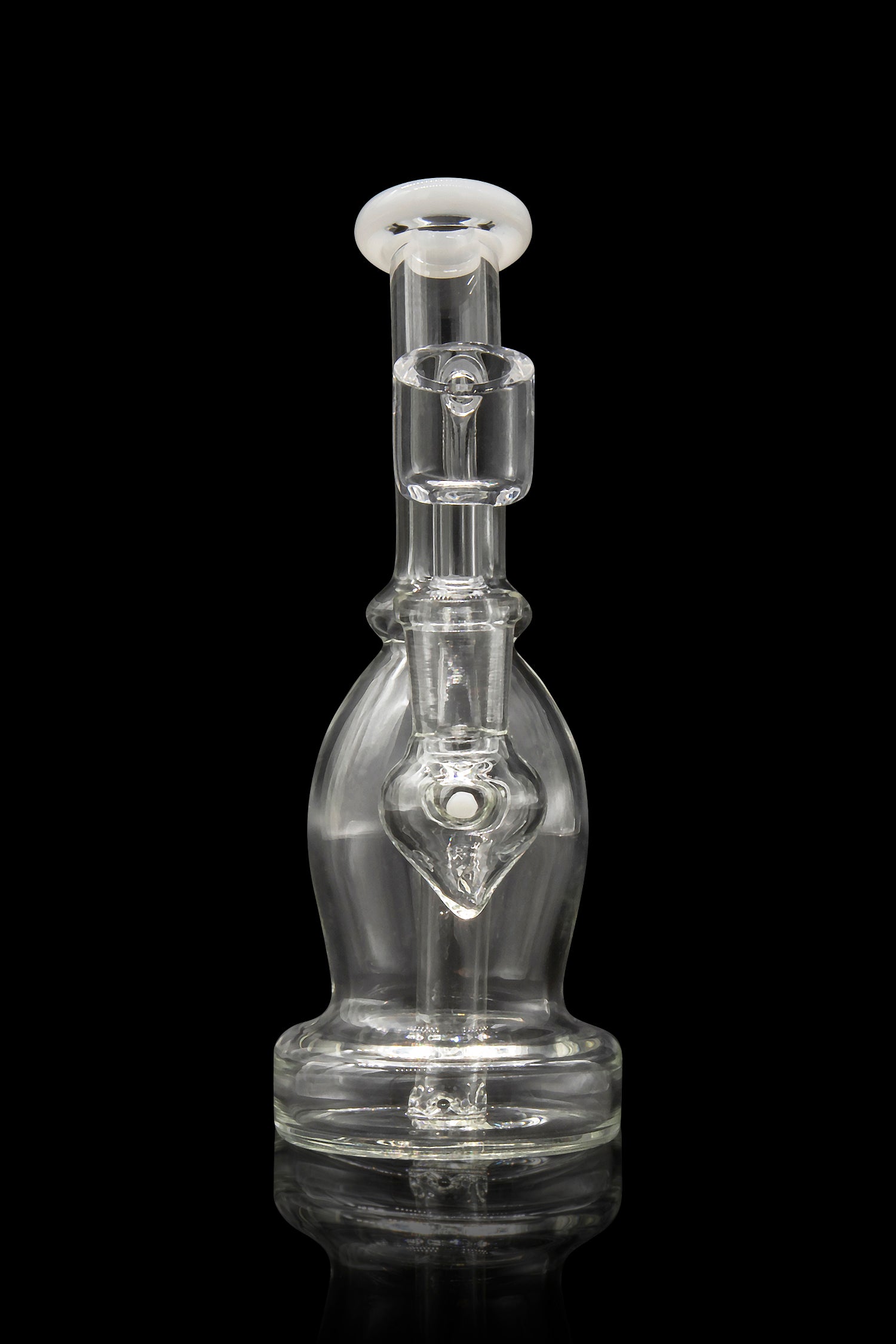 Stunning Dewdrop Curved Body Dab Rig with Colorful Accents