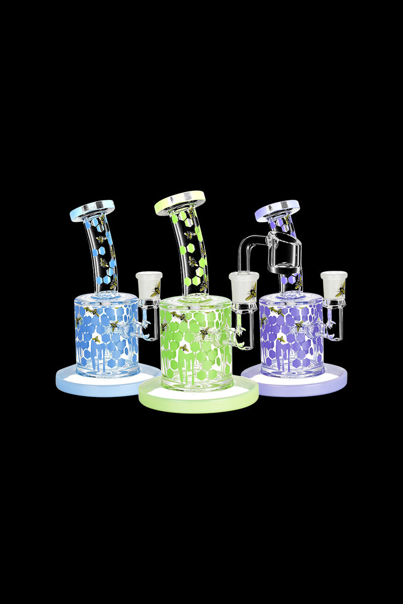 Enchanting Honeycomb Drip Dab Rig - Get Your Buzz On!