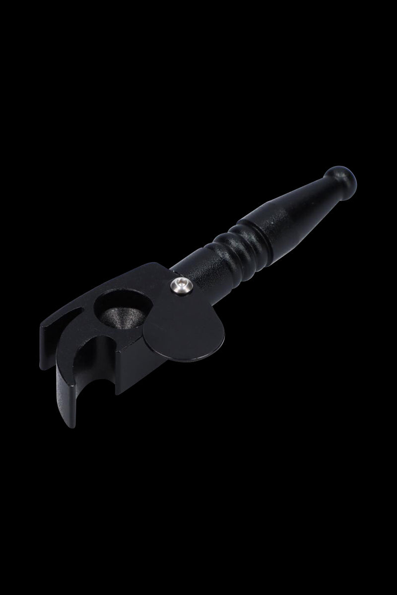 Incredible Metal Hand Pipe with Swivel Lid and Bottle Opener