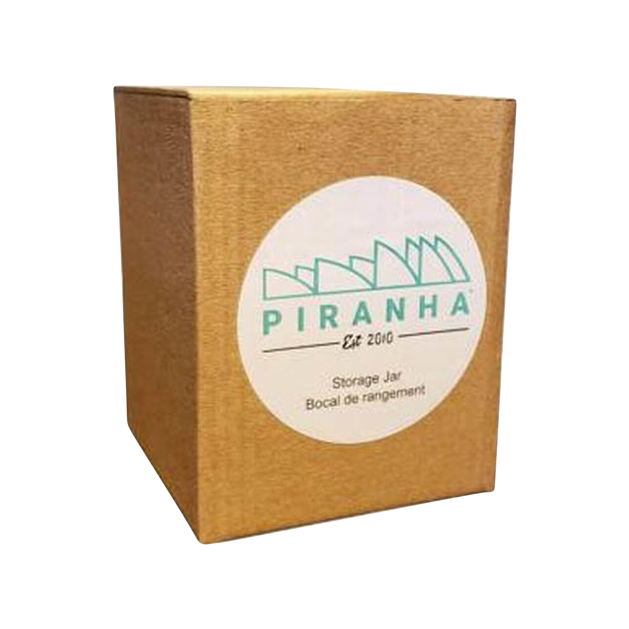 Piranha Premium Weed Storage Jar with Stylish Bamboo Lid