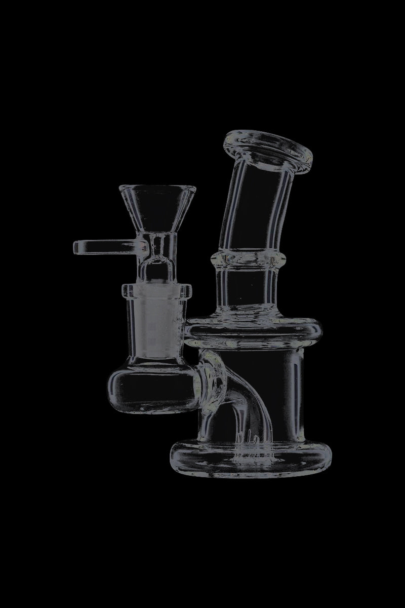 Stylish 4-Inch Glass Bubbler with Inline Perc