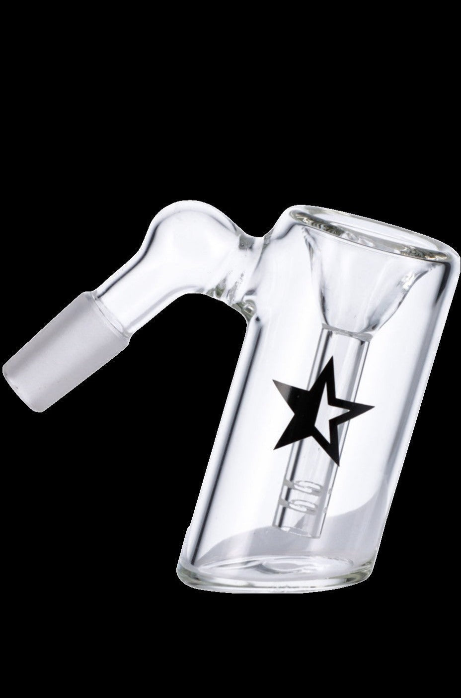 Famous X 45 Degree Glass Ash Catcher - Elevate Your Smoking Experience