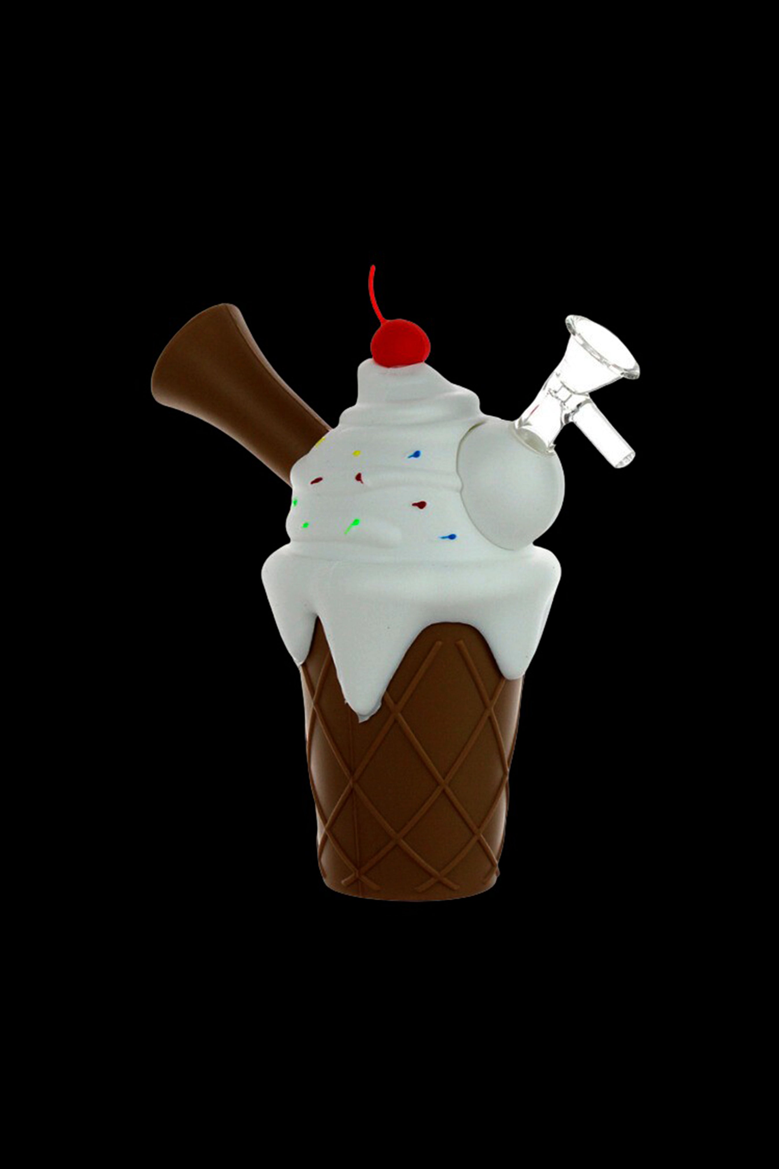Cloud 8 Silicone Ice Cream Sundae Water Pipe - The Sweetest Smoking Companion