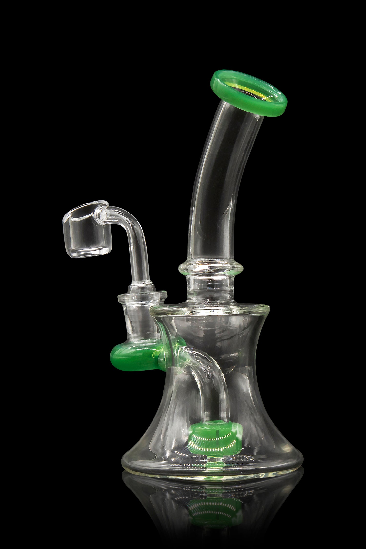 Stunning Hourglass Dab Rig - Father Time with Colorful Accents
