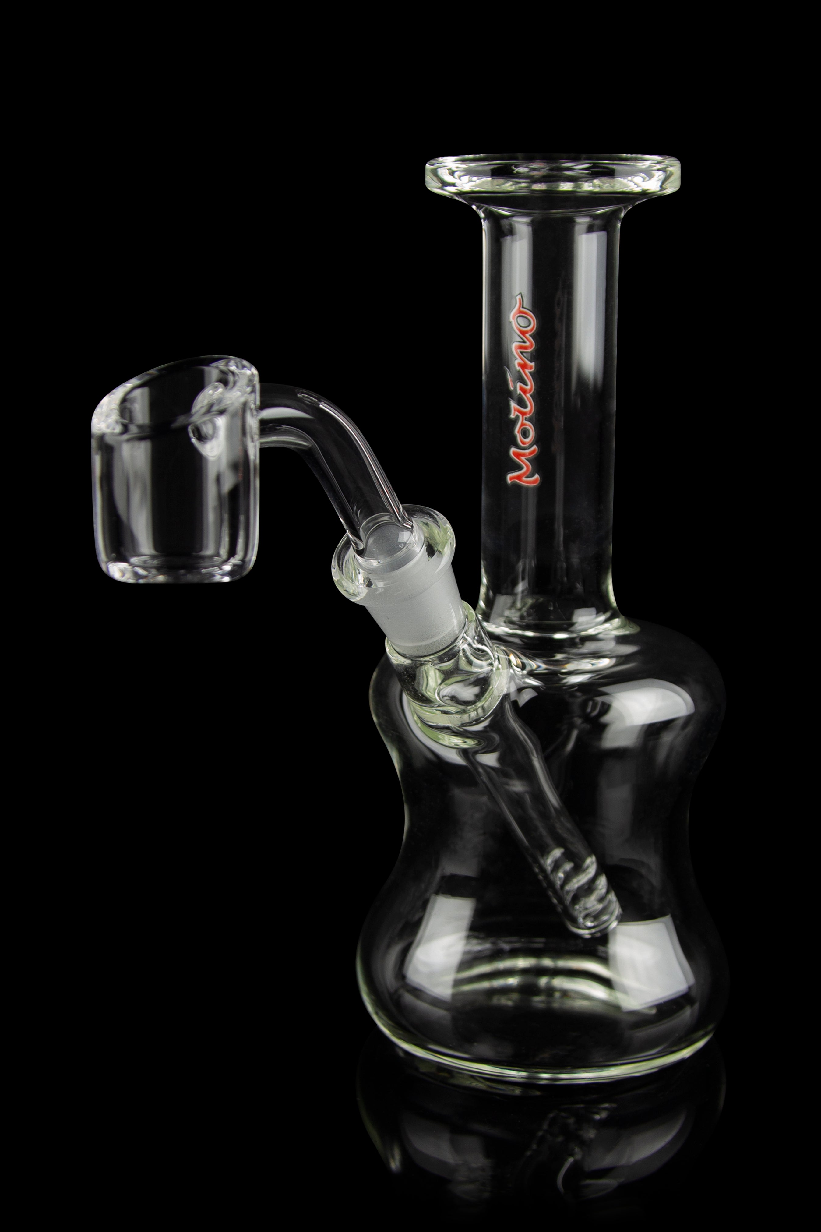 Molino Glass Piston Mini Water Pipe - The Ultimate Travel Companion
