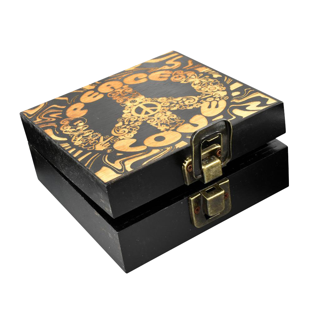 Awesome Etched Bamboo Stash Box Set - 6 Pack
