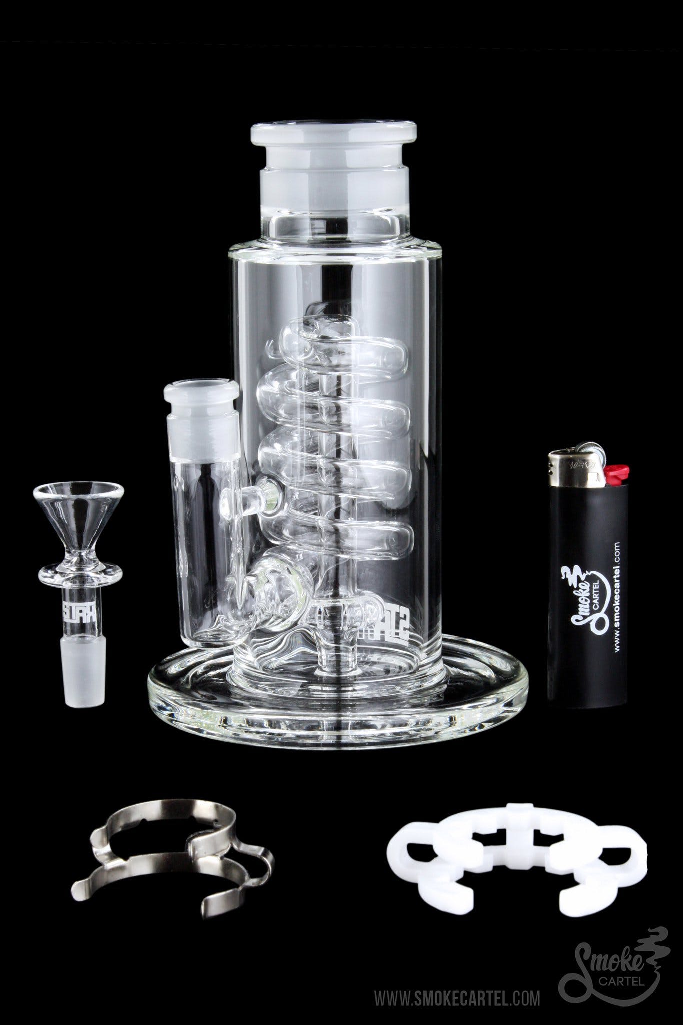 GRAV STAX Flare Base with Coil Showerhead Perc: Your Customizable Smoking Companion