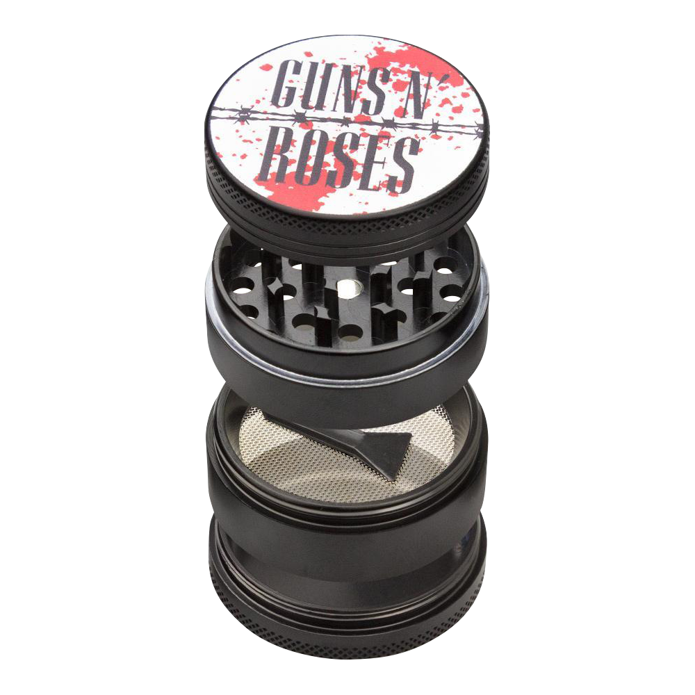 Guns N' Roses Attitude 4-Piece Dry Herb Grinder - Rock Your Herb Grinding!