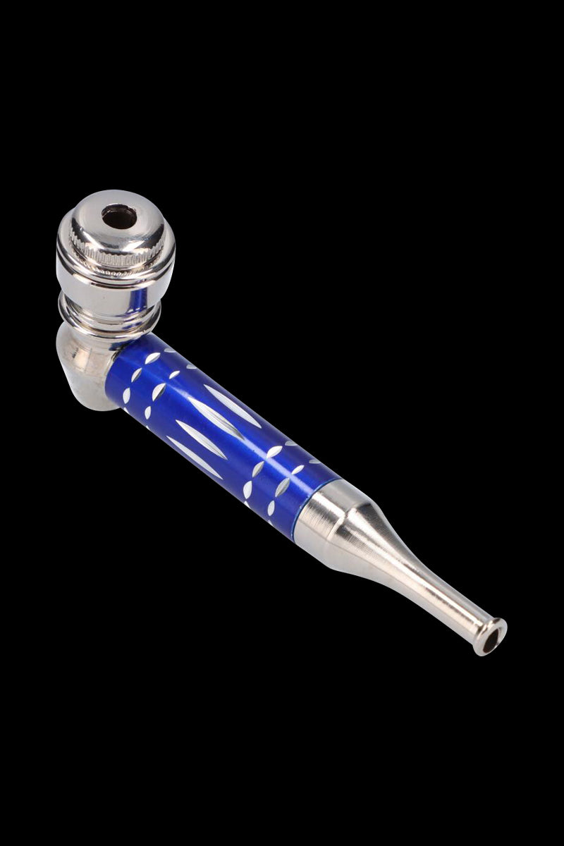 Gorgeous Colored Stem Metal Hand Pipe