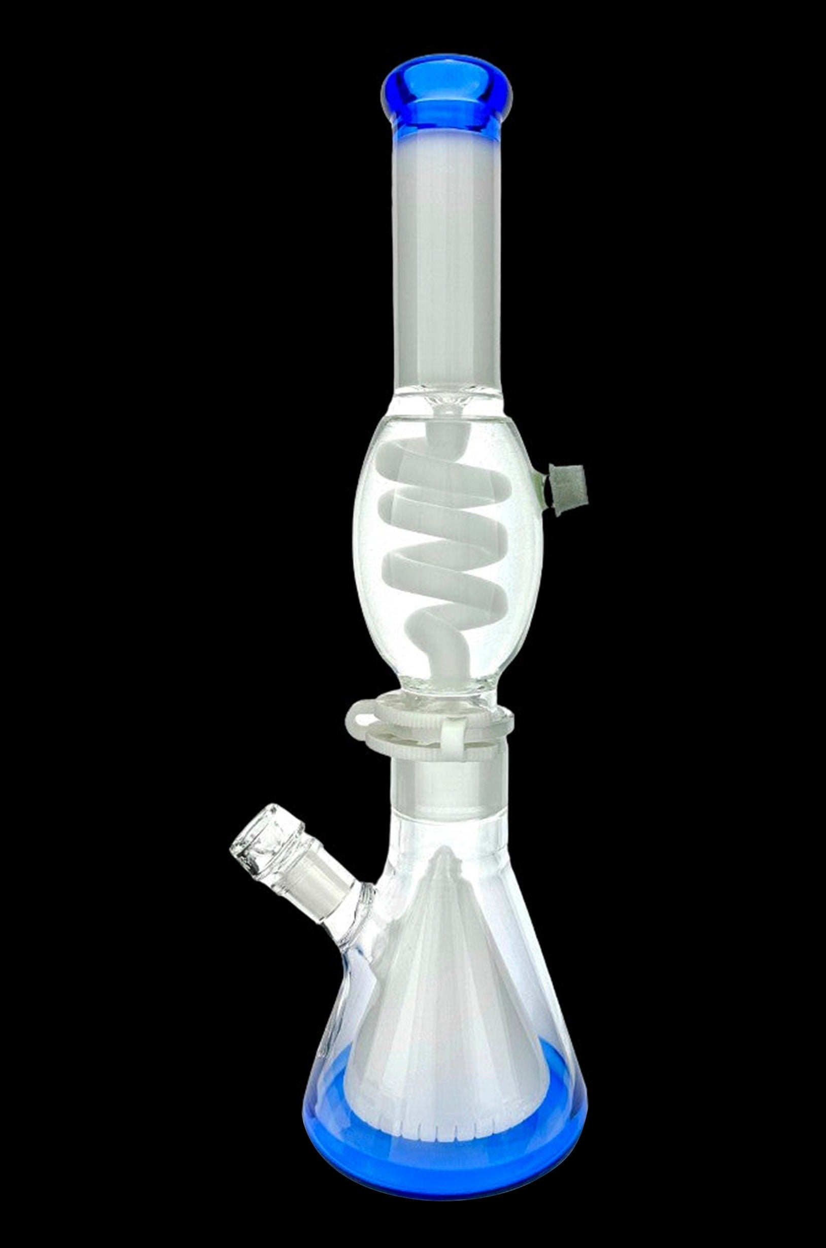 AFM Glass 16-Inch UFO Pyramid Freezable Coil Beaker Bong - A Stunning Smoking Companion