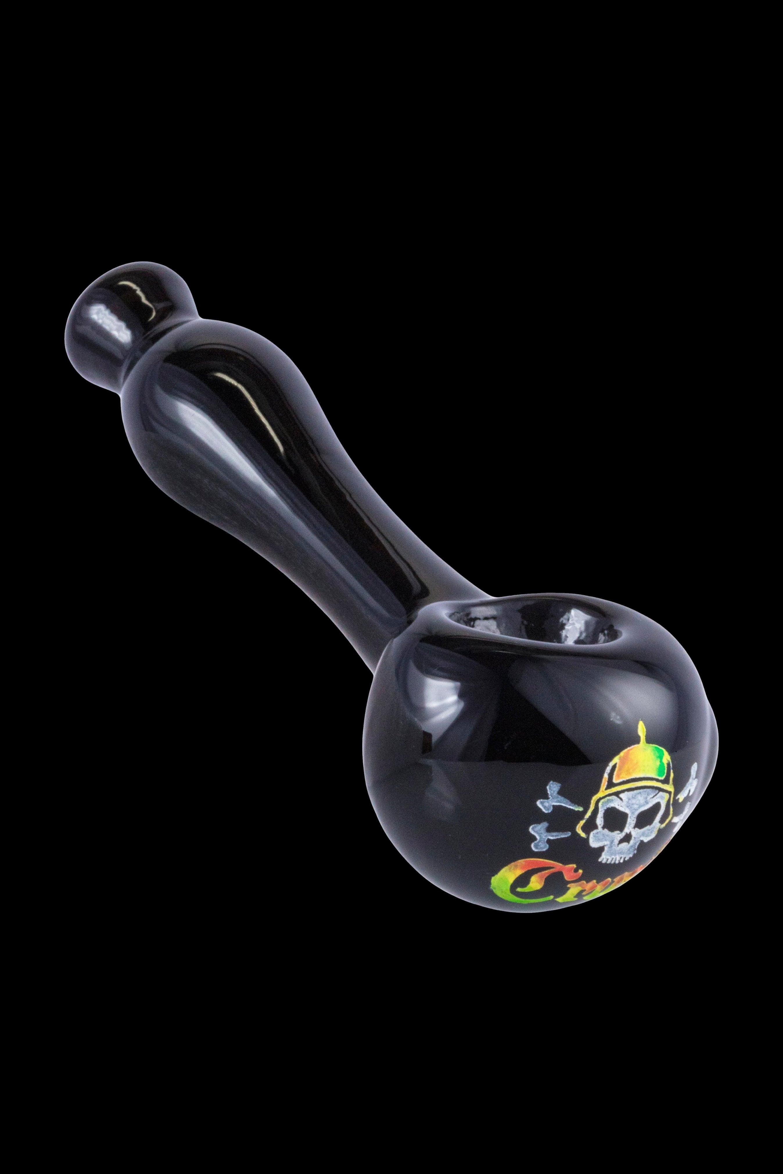 Crush Laser-Etched Hand Pipe with Stunning Skull Logo