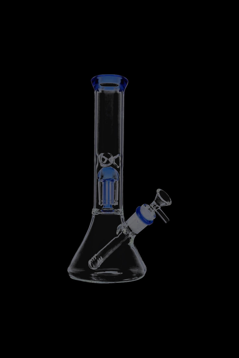 Stunning 12-Inch Beaker Base Ice Bong with 4-Arm Tree Perc
