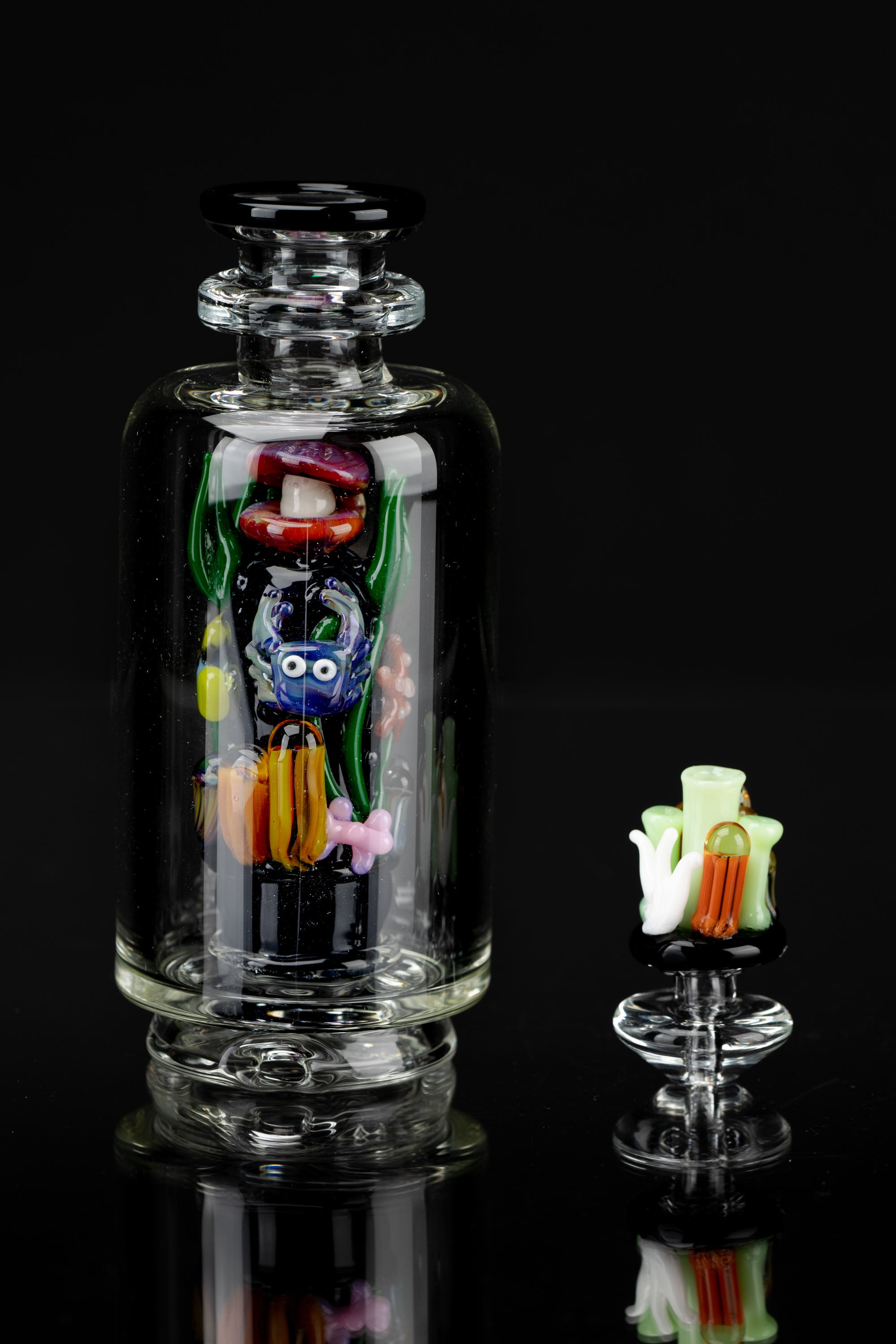 Puffco Peak UV Attachment - Save The Sea: Stunning Glass Bubbler