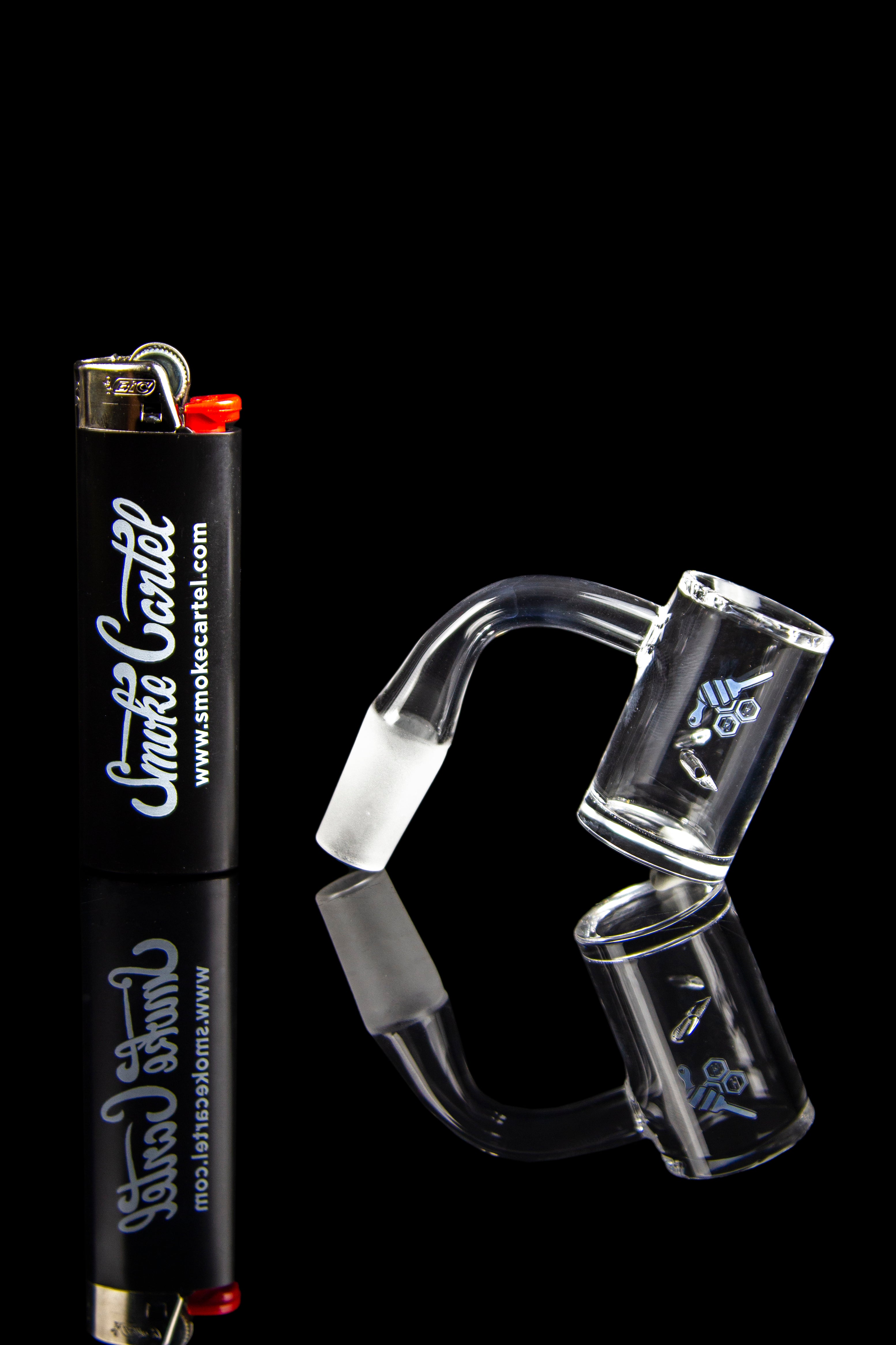 Honeybee Herb Whirlwind Quartz Banger - Yellow Line: A Dabber's Dream